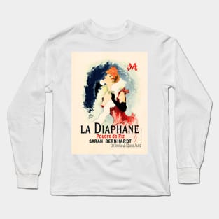 LA DIAPHANE SARAH BERNHARDT Opera Paris Art Nouveau Vintage French Long Sleeve T-Shirt